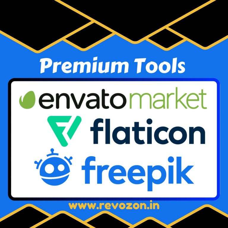 Envato,Freepik,Flaticon Premium Tools