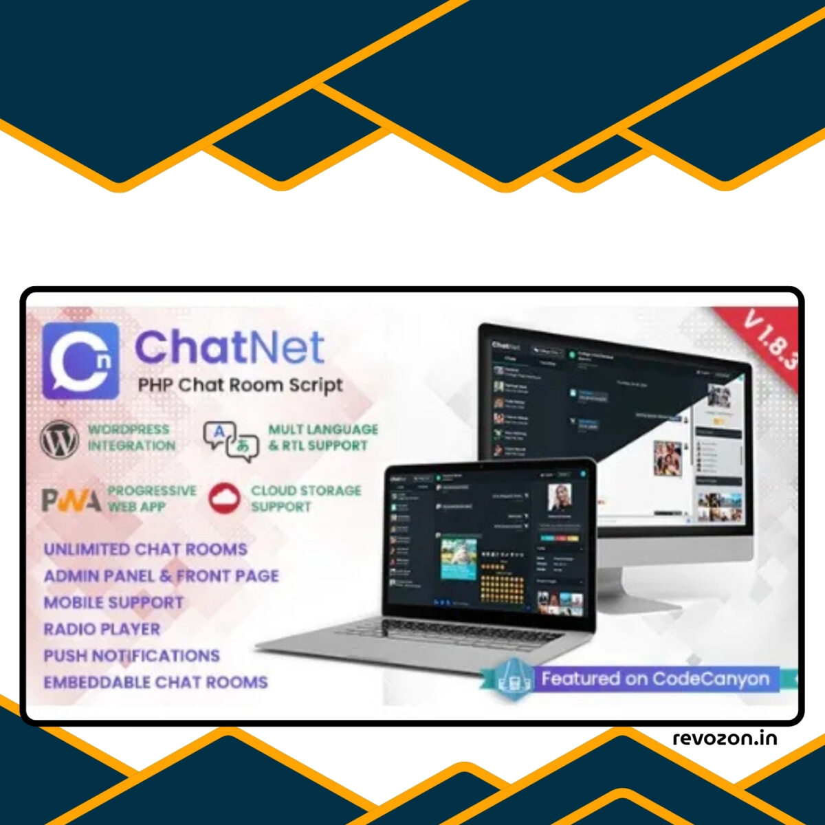 ChatNet – PHP Chat Room & Private Chat Script - Image 1