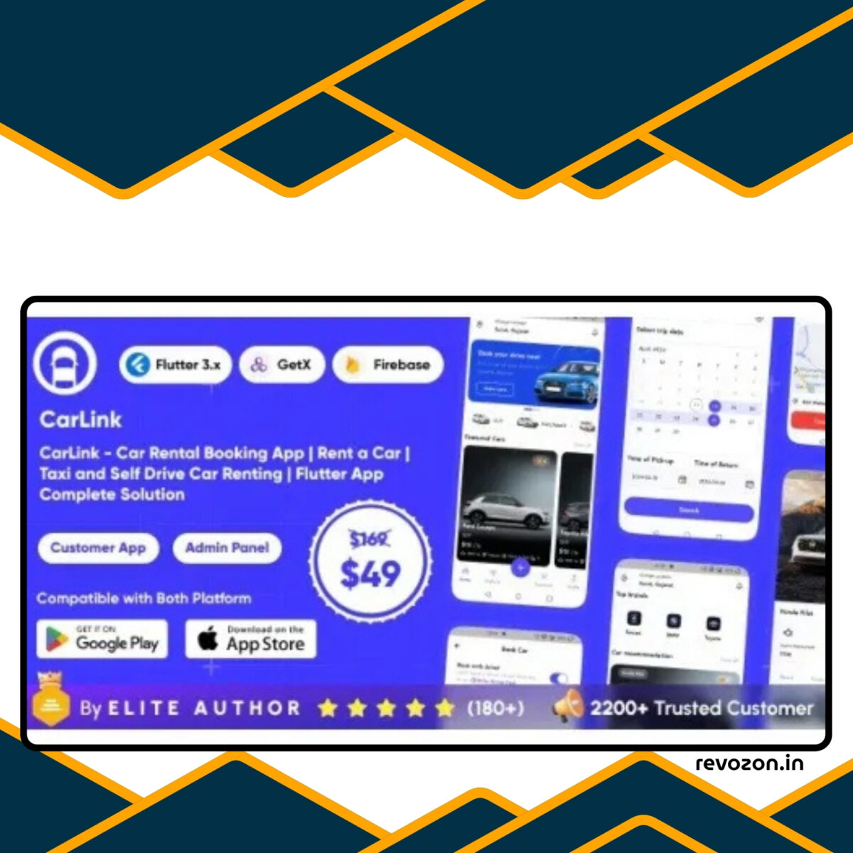 CarLink – Car Rental Booking App | Rent a Car | Taxi and Self Drive Car Renting | Complete Solution - Image 1
